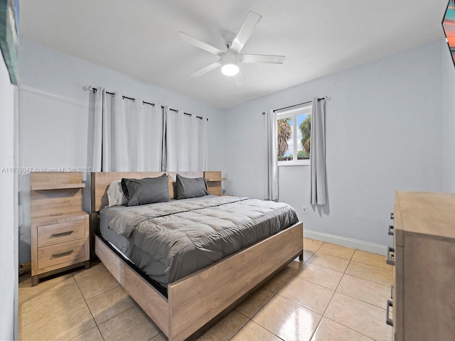 2812 SW 65th Ave, Miramar, FL 33023 - bedroom featuring light tile patterned floors and a ceiling fan