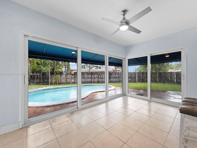 2812 SW 65th Ave, Miramar, FL 33023 - view of swimming pool with a ceiling fan