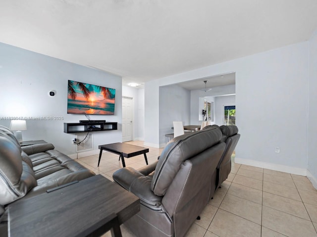 2812 SW 65th Ave, Miramar, FL 33023 - living room with light tile patterned floors and baseboards