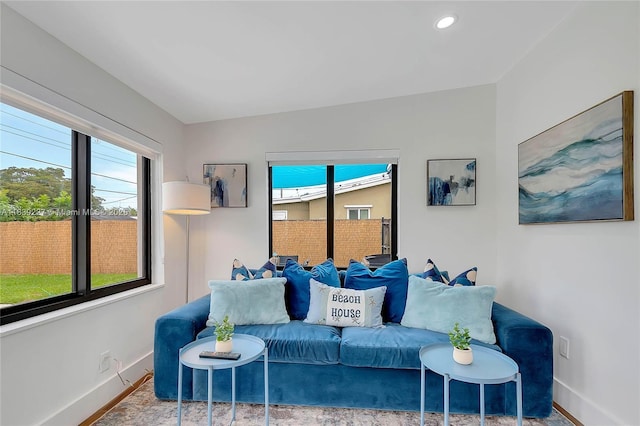 3141 SW 20th St, Fort Lauderdale, FL 33312 - living room with baseboards and recessed lighting