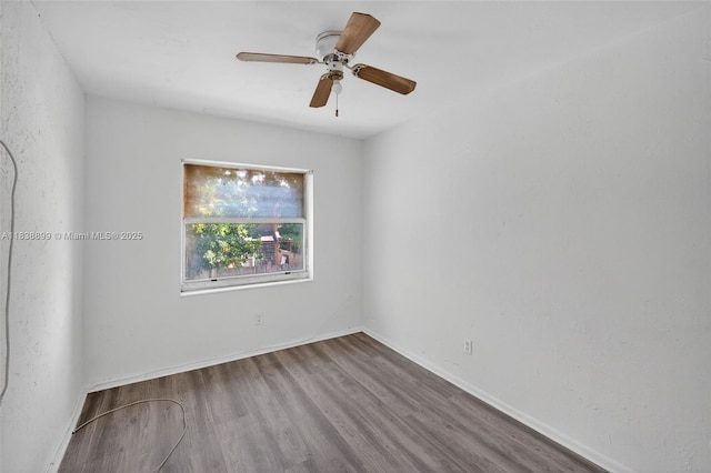 2767 NW 197th Ter, Miami Gardens, FL 33056 - spare room featuring wood finished floors and ceiling fan