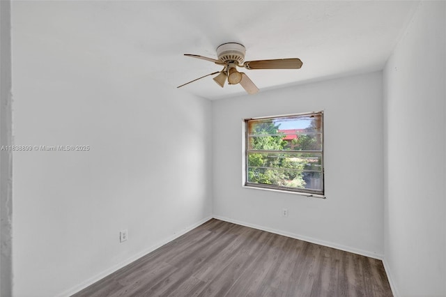 2767 NW 197th Ter, Miami Gardens, FL 33056 - spare room with a ceiling fan and wood finished floors