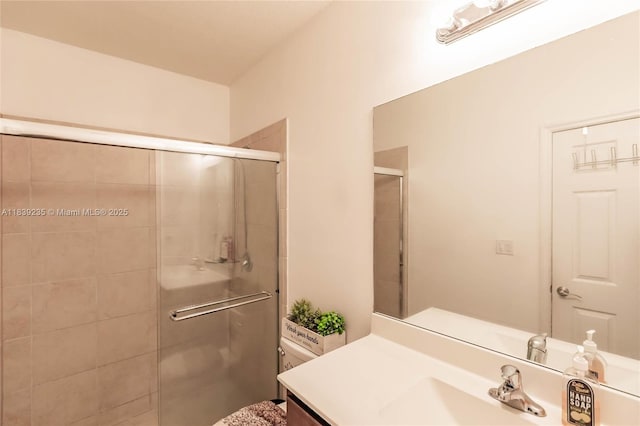 6586 S Anise Ct, Davie, FL 33314 - bathroom with vanity and a stall shower