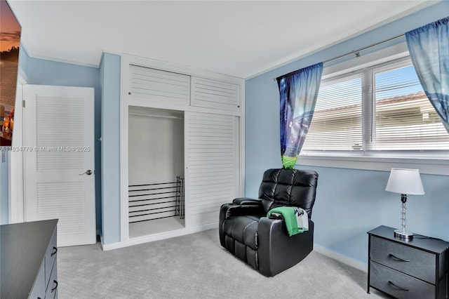 2321 SE 15th St, Pompano Beach, FL 33062 - sitting room featuring carpet and baseboards
