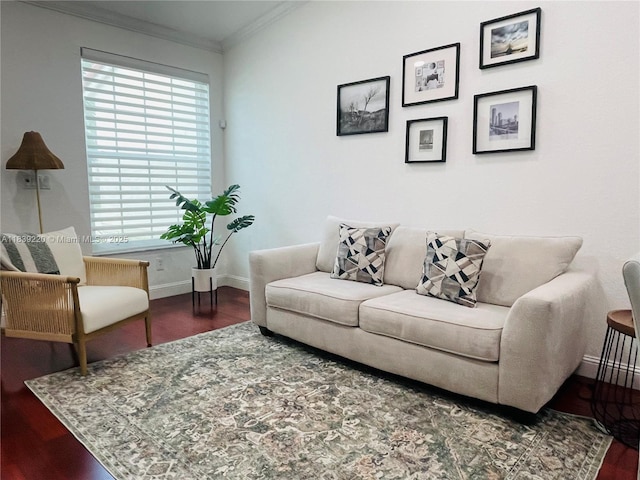 2817 SW 187th Ave, Miramar, FL 33029 - living room with wood finished floors and crown molding