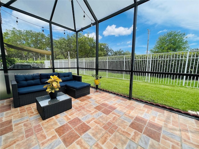 2817 SW 187th Ave, Miramar, FL 33029 - sunroom / solarium featuring an outdoor hangout area