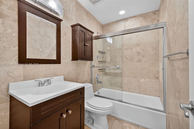 10871 SW 11th Mnr, Davie, FL 33324 - bathroom with vanity and bath / shower combo with glass door