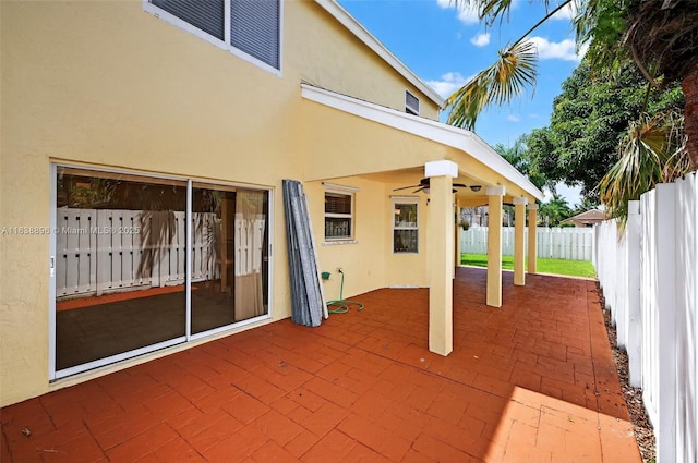10871 SW 11th Mnr, Davie, FL 33324 - view of patio / terrace with ceiling fan
