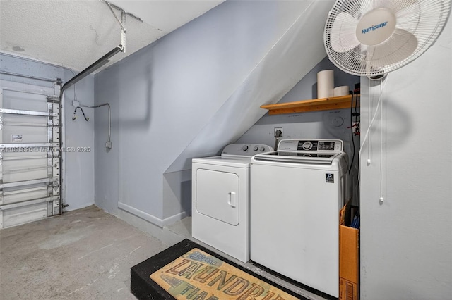 10871 SW 11th Mnr, Davie, FL 33324 - washroom featuring independent washer and dryer and a garage