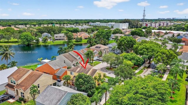 10871 SW 11th Mnr, Davie, FL 33324 - aerial perspective of suburban area featuring a nearby body of water