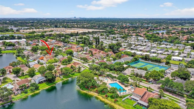 10871 SW 11th Mnr, Davie, FL 33324 - aerial view of property and surrounding area featuring nearby suburban area