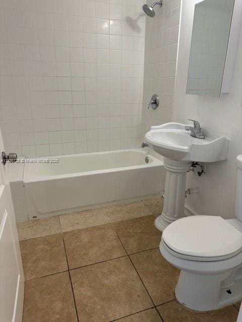 6023 SW 69th St Unit 78, South Miami, FL 33143 - bathroom featuring tub / shower combination and tile patterned flooring