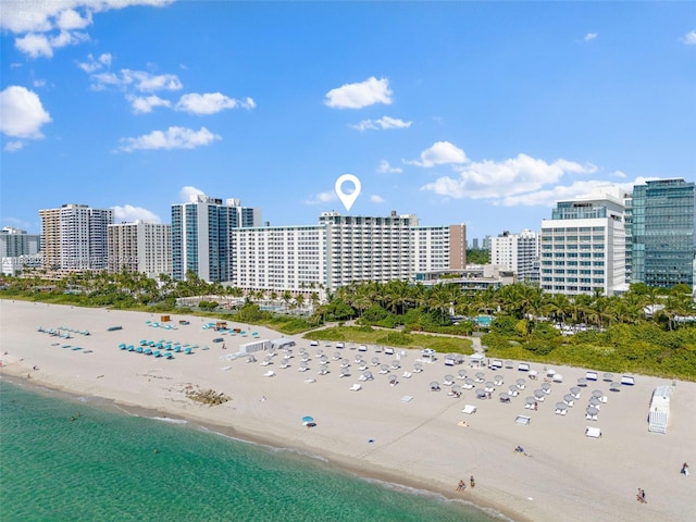 2899 Collins Ave Unit 931, Miami Beach, FL 33140 - bird's eye view of unending shoreline and city skyline