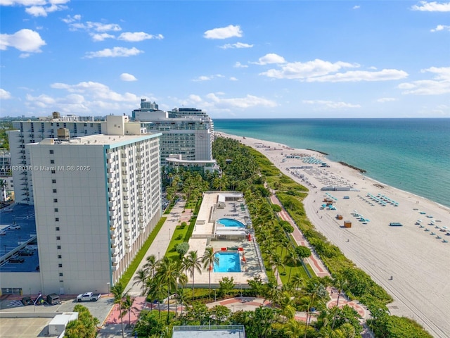 2899 Collins Ave Unit 931, Miami Beach, FL 33140 - bird's eye view of a nearby body of water and a pool area