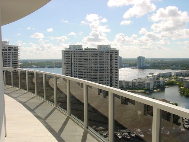 4100 Island Blvd Unit 2303, Aventura, FL 33160 - balcony with a water view and a view of city