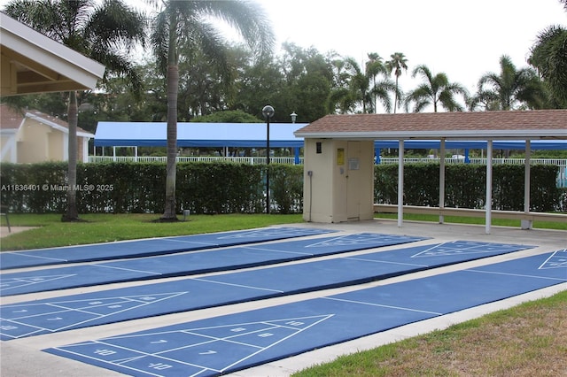 7270 Ashford Pl Unit 308, Delray Beach, FL 33446 - view of community featuring shuffleboard
