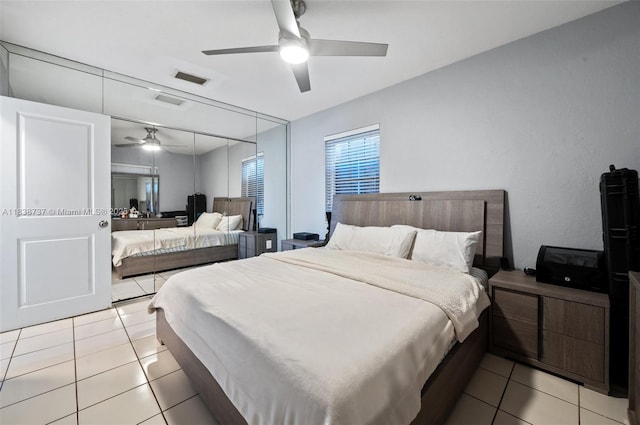 590 SW 62nd Ave, Miami, FL 33144 - bedroom featuring light tile patterned flooring and a ceiling fan