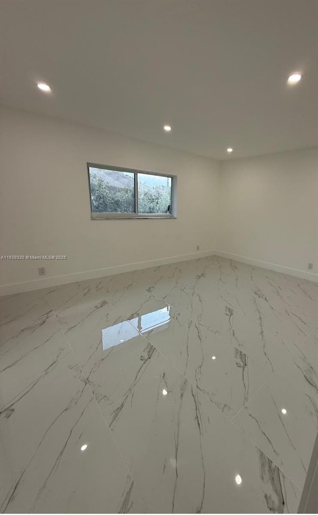 1655 NW 111th Way, Coral Springs, FL 33071 - spare room featuring marble finish floors and recessed lighting