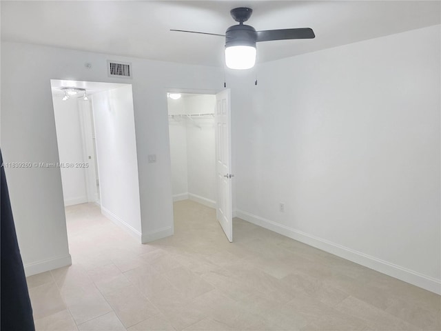 2620 S University Dr Unit 111, Davie, FL 33328 - unfurnished bedroom with a spacious closet and ceiling fan