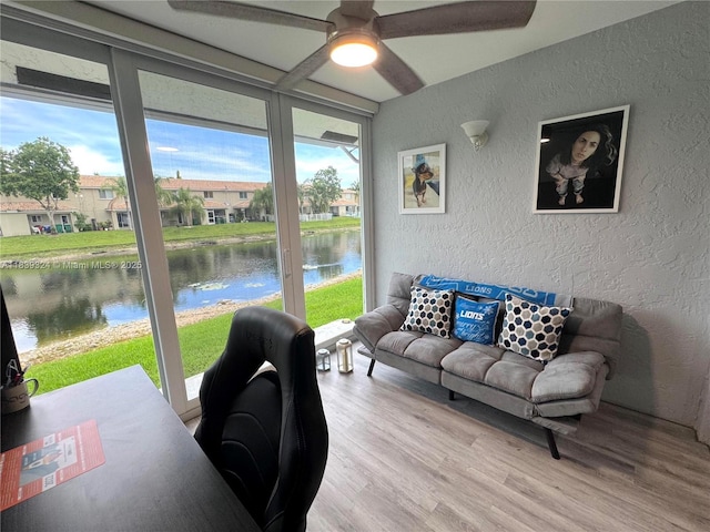5928 NW 93rd Ter, Tamarac, FL 33321 - sunroom / solarium featuring a water view