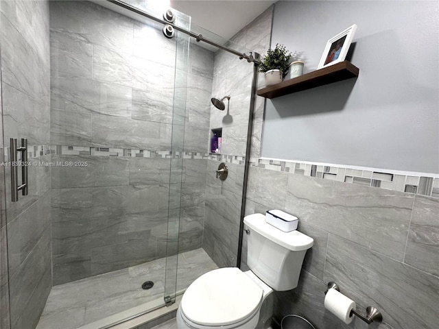 5928 NW 93rd Ter, Tamarac, FL 33321 - bathroom with a stall shower and tile walls