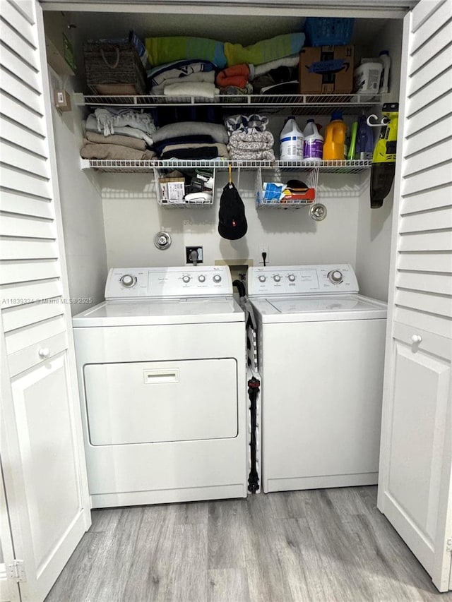 5928 NW 93rd Ter, Tamarac, FL 33321 - laundry room with separate washer and dryer and light wood-style floors