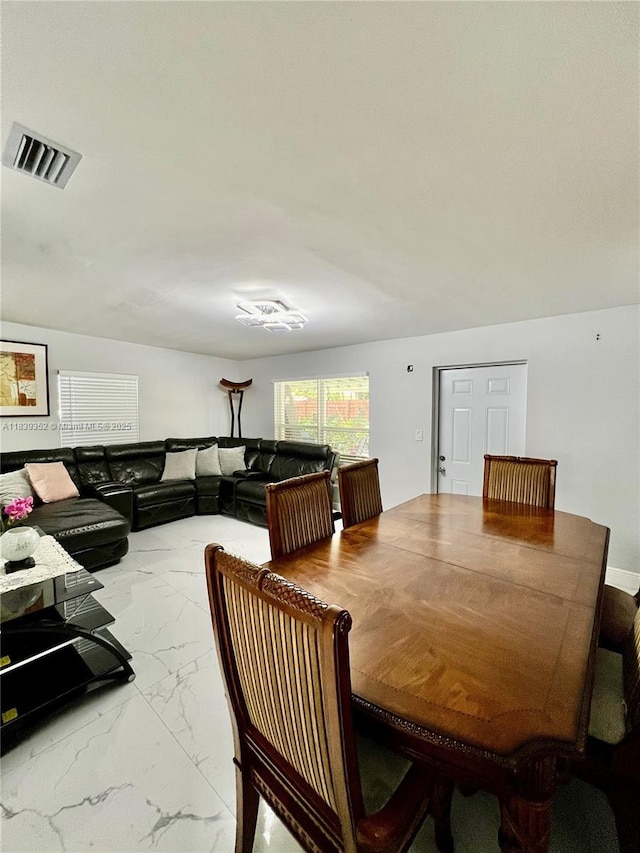 6120 SW 15th Ct, North Lauderdale, FL 33068 - dining room with marble look tiles