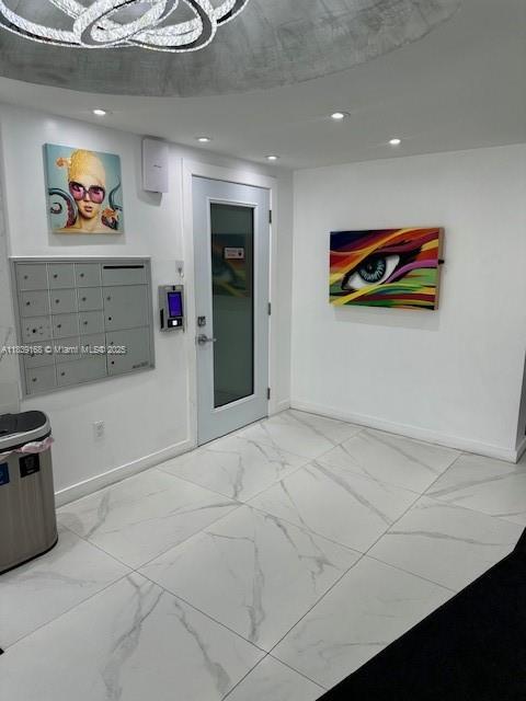 720 Collins Ave Unit 310, Miami Beach, FL 33139 - building lobby with recessed lighting