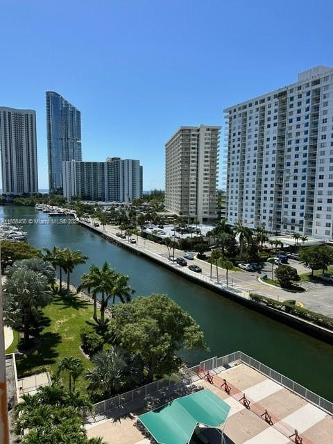 400 S Kings Point Dr Unit 806, Sunny Isles Beach, FL 33160 - water view with city skyline