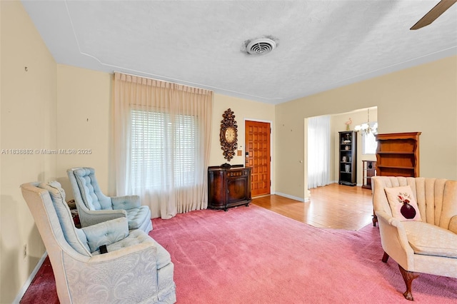 85 NW 21st St, Homestead, FL 33030 - sitting room with carpet flooring and a ceiling fan