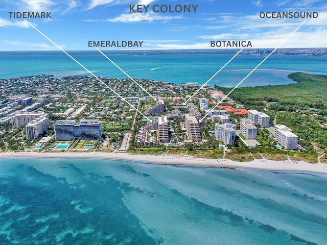 201 Crandon Blvd Unit 305, Key Biscayne, FL 33149 - view of urban area featuring expansive coastline
