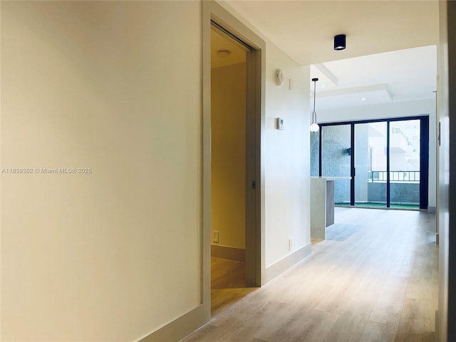201 Crandon Blvd Unit 305, Key Biscayne, FL 33149 - hall featuring wood finished floors and baseboards