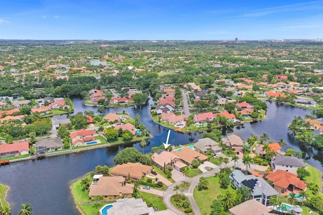 9940 SW 4th St, Plantation, FL 33324 - aerial view of property's location with nearby suburban area and a large body of water