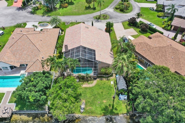 9940 SW 4th St, Plantation, FL 33324 - aerial view of property and surrounding area with a pool