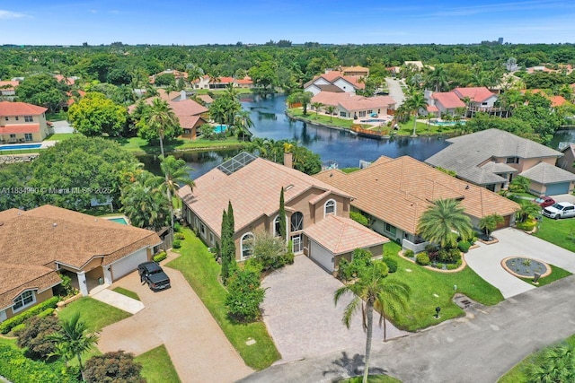 9940 SW 4th St, Plantation, FL 33324 - aerial view of residential area featuring a large body of water