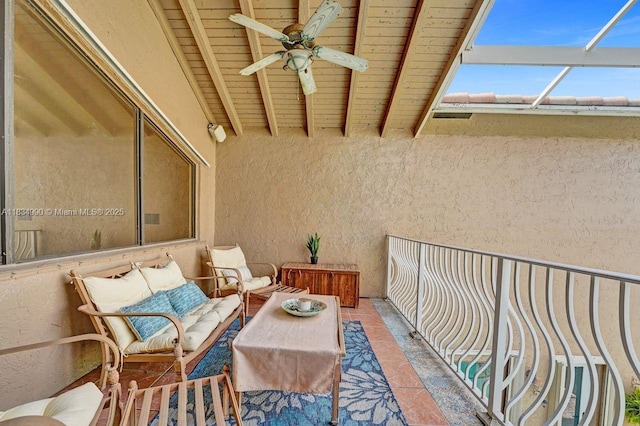 9940 SW 4th St, Plantation, FL 33324 - balcony with ceiling fan
