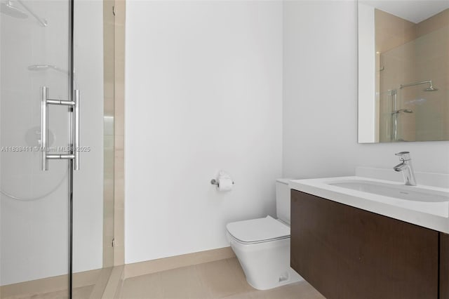 10431 NW 68th Ter, Doral, FL 33178 - full bath with a tile shower, vanity, and tile patterned flooring