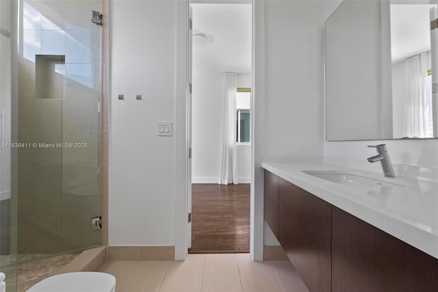 10431 NW 68th Ter, Doral, FL 33178 - bathroom with vanity and a shower stall