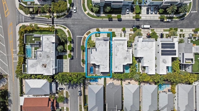 10431 NW 68th Ter, Doral, FL 33178 - aerial perspective of suburban area with property parcel outlined