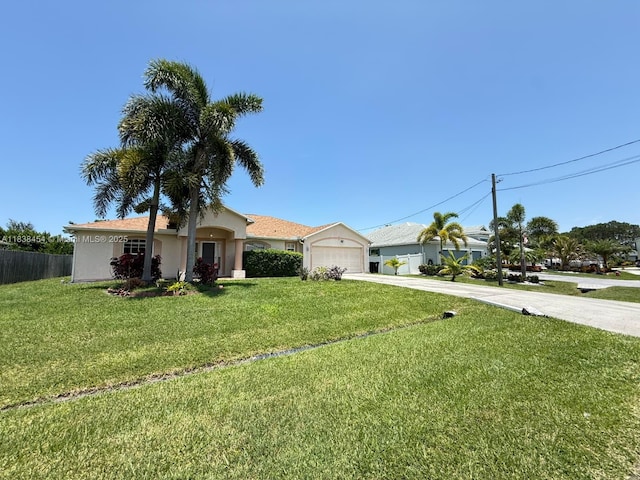 5338 NW S Crisona Cir, Port St Lucie, FL 34986 - single story home with concrete driveway, stucco siding, and a garage