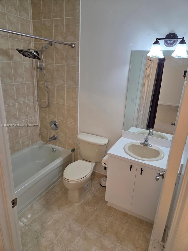 2630 NE 3rd Dr Unit 101, Homestead, FL 33033 - full bathroom with  shower combination, vanity, and tile patterned flooring
