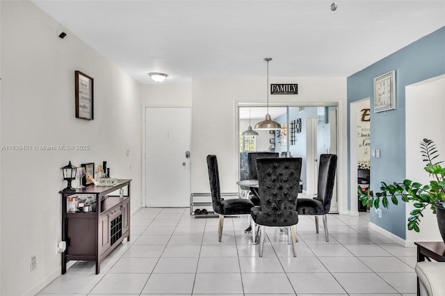 5800 NE 22nd Way Unit 523, Fort Lauderdale, FL 33308 - dining area with light tile patterned flooring