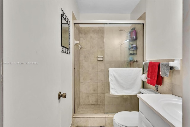 5800 NE 22nd Way Unit 523, Fort Lauderdale, FL 33308 - bathroom featuring a shower stall and vanity