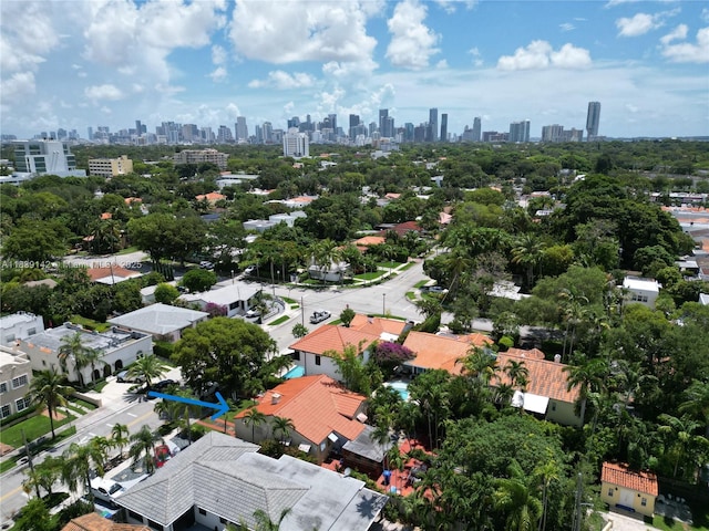 1824 SW 24th St, Miami, FL 33145 - bird's eye view of skyline