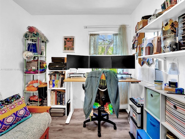 3210 E Elizabeth St, Miami, FL 33133 - office area with wood finished floors