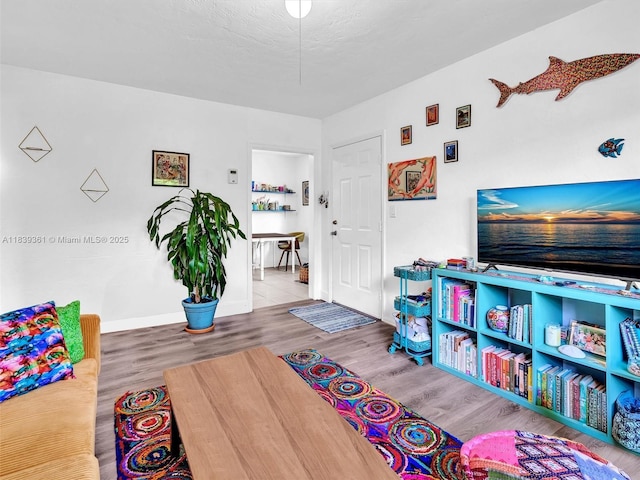 3210 E Elizabeth St, Miami, FL 33133 - recreation room featuring wood finished floors and baseboards