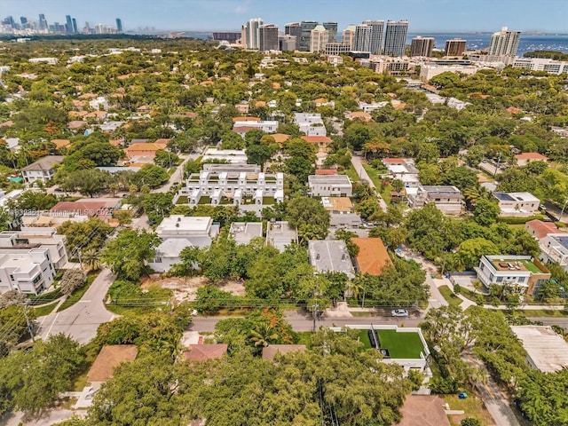 3210 E Elizabeth St, Miami, FL 33133 - drone / aerial view of city skyline