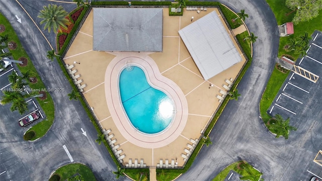 4047 Rexford C Unit 4047, Boca Raton, FL 33434 - drone / aerial view of a pool