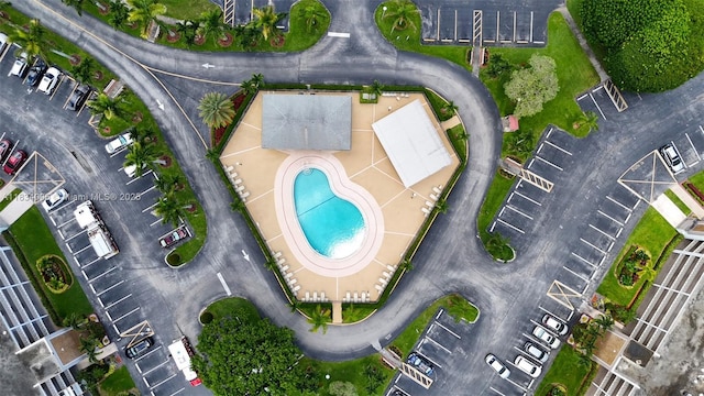 4047 Rexford C Unit 4047, Boca Raton, FL 33434 - aerial view of a pool area