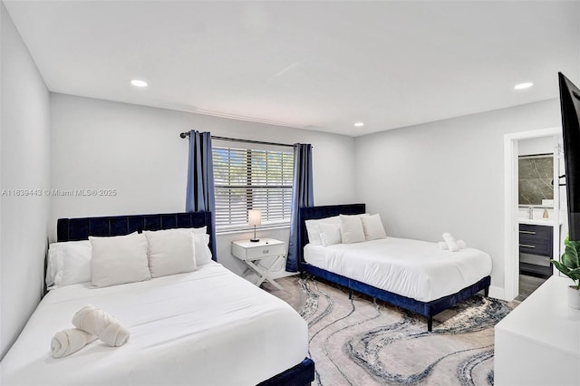 614 SE 12th Ave, Deerfield Beach, FL 33441 - bedroom with wood finished floors and recessed lighting